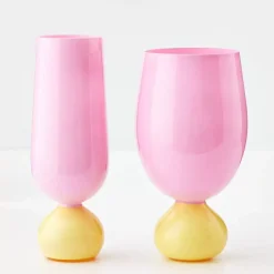 Hot Aden Wine Glass Pink Wine Glasses