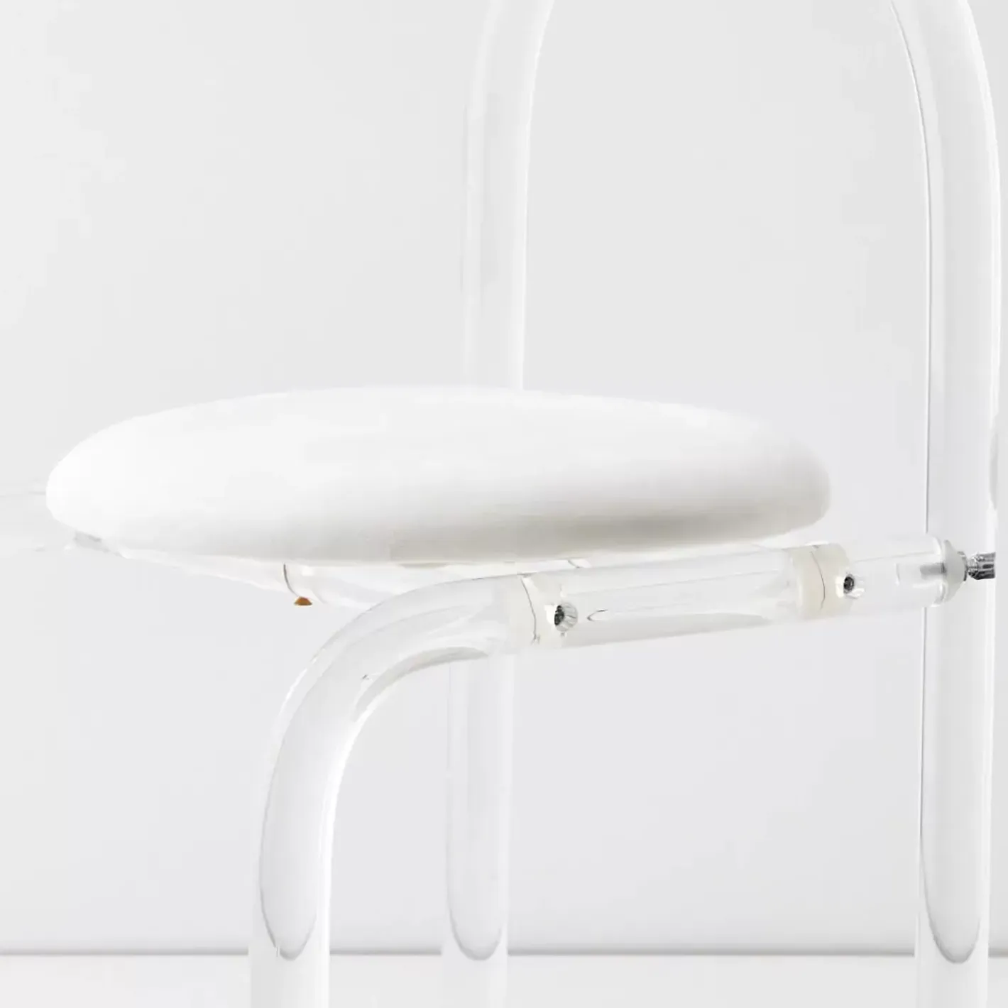 Best Arch Lucite Accent Chair White Furniture