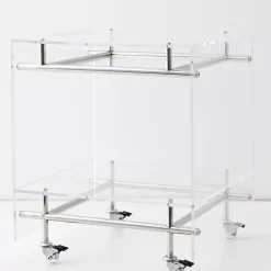 Discount Bauhaus Acrylic Bar Cart Silver Bar Tools & Accessories
