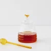 Bee Mine Glass Honey Jar & Dipper Kitchen Accessories