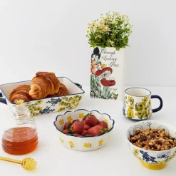 Bee Mine Glass Honey Jar & Dipper Kitchen Accessories