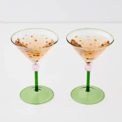 New Bijoux Martini Cocktail Glass Set Cocktail Glasses
