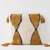 Outlet Boho Cotton Cushion With Insert Nude/Beige Cushions & Throws