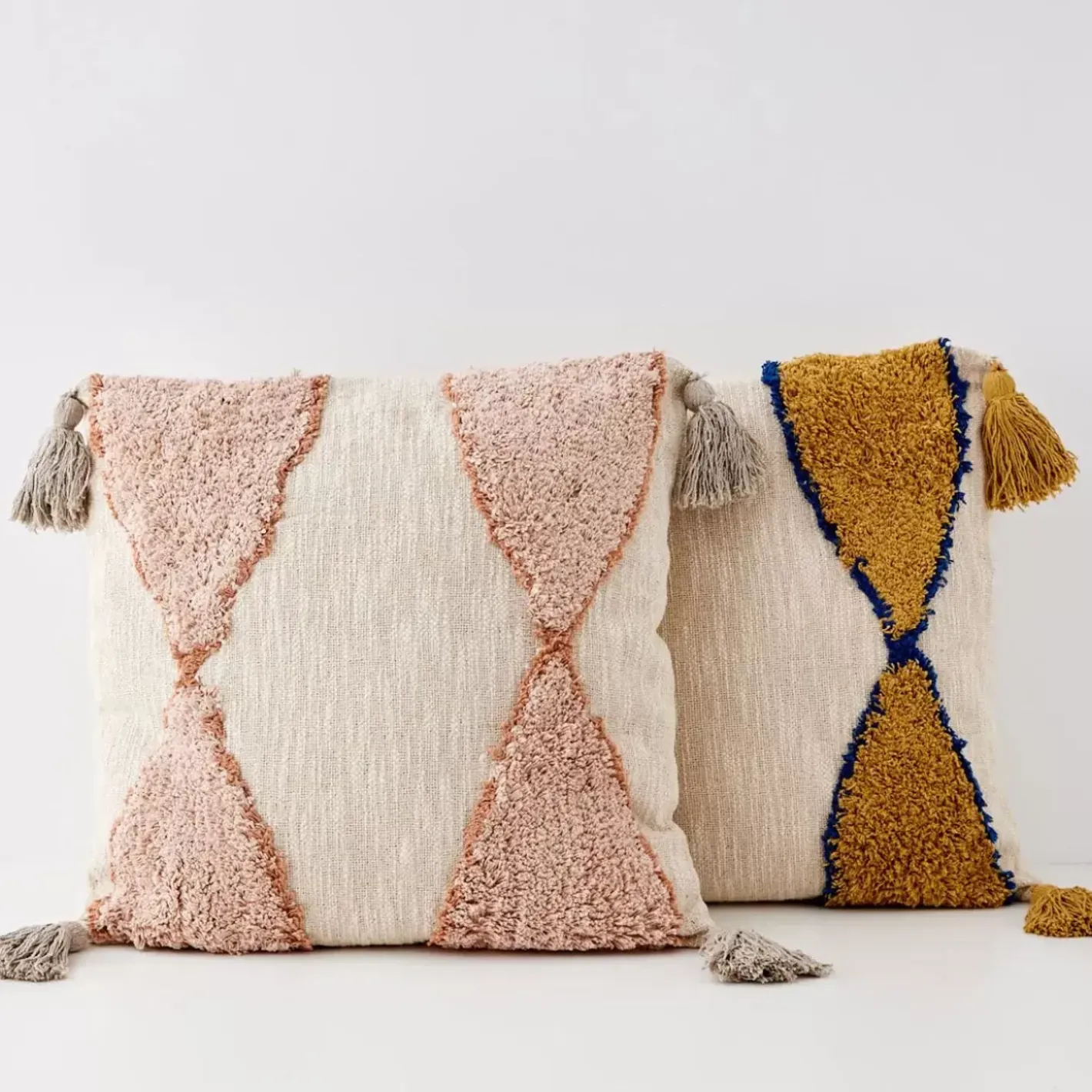 Best Boho Cotton Cushion With Insert Nude/Pink Cushions & Throws