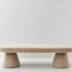 Best Boucle Bench Seat Cream Furniture