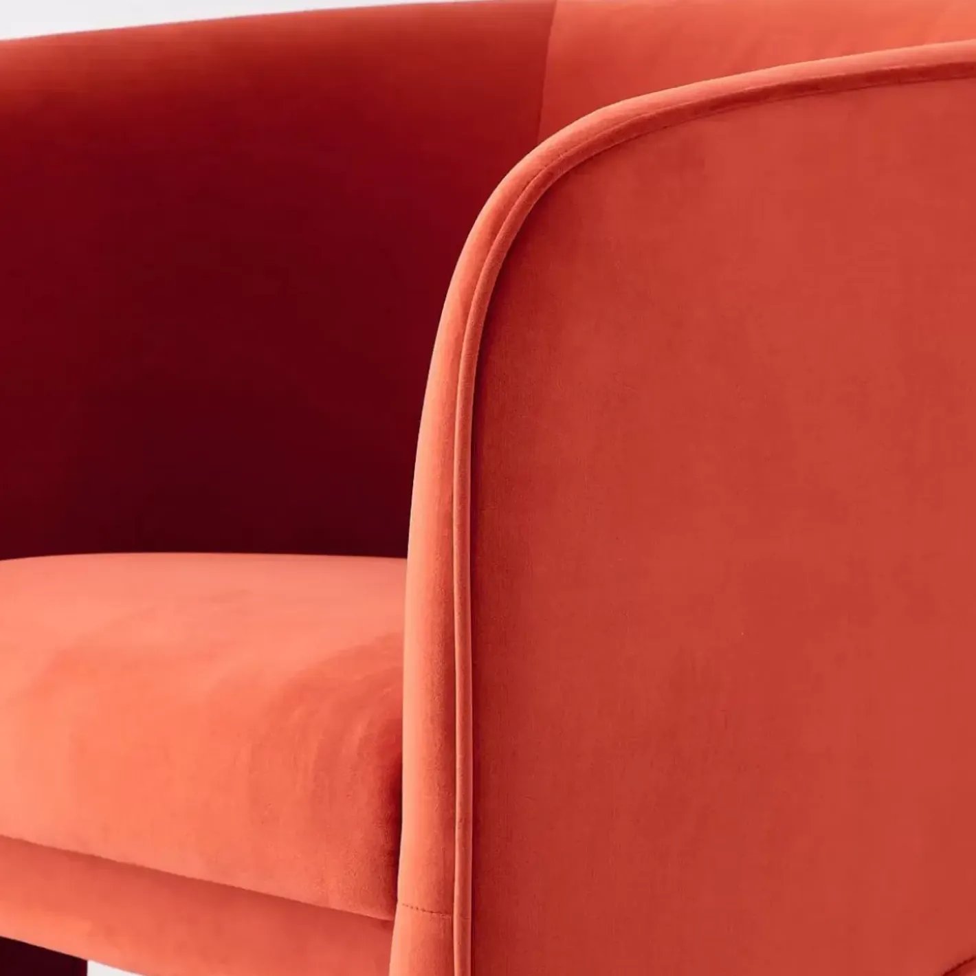 Clearance Bower Velvet Accent Chair Red Furniture