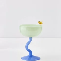 Best Bumble Cocktail Glass Green/Blue Cocktail Glasses