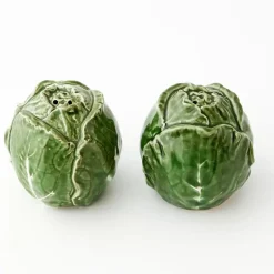Outlet Cabbage Ceramic Salt & Pepper Shakers Tableware