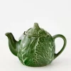 Hot Cabbage Ceramic Tea Pot Green Tableware