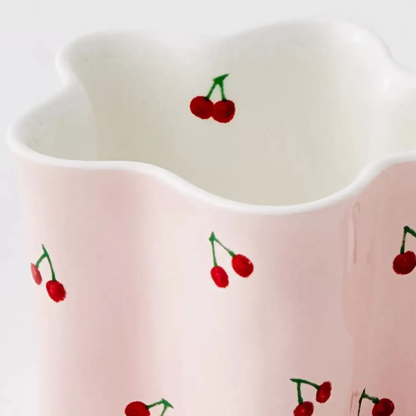 New Cherry Ceramic Mug Pink Mugs & Teacups