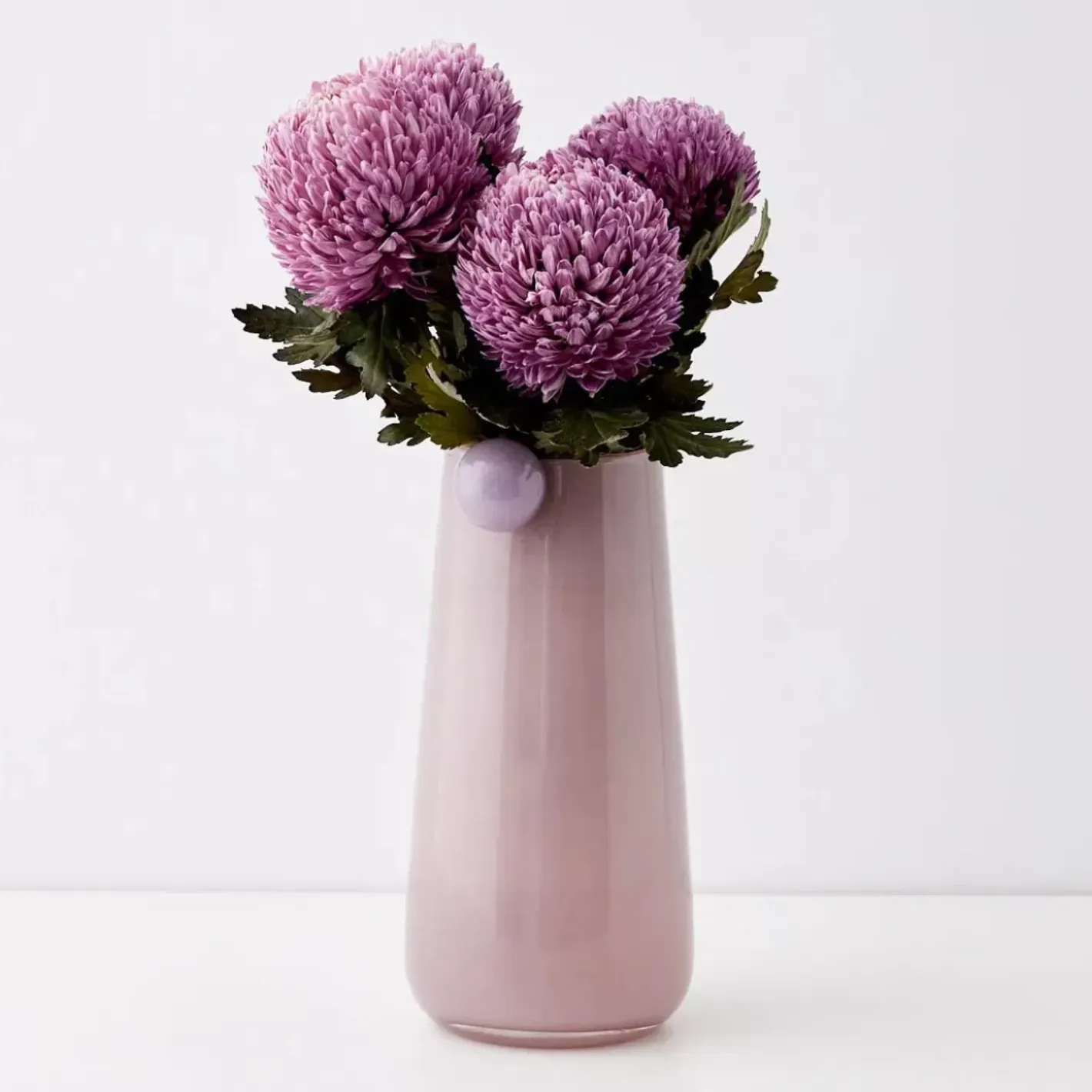 New Droplet Large Coloured Glass Vase Pink Vases