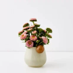 Outlet Droplet Small Coloured Glass Vase Yellow Vases