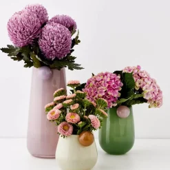 Outlet Droplet Small Coloured Glass Vase Yellow Vases