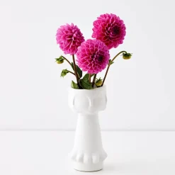 Outlet Gemelli Ceramic Vase White Vases