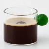 Discount Glass Espresso Coffee Cup Green Mugs & Teacups