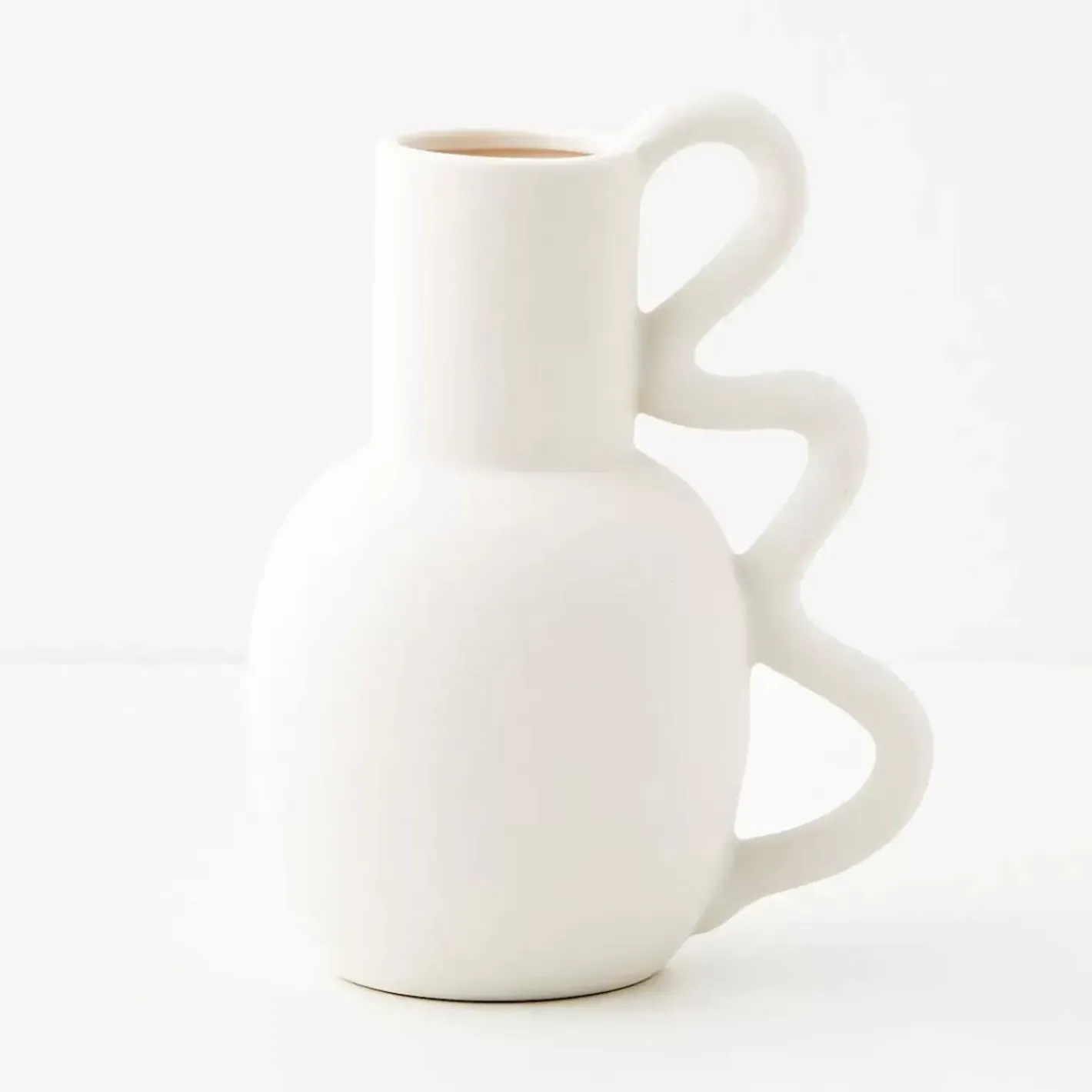 Grecian Ceramic Urn Vase White Vases