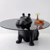 New Hippo Glass Coffee Table Black Furniture