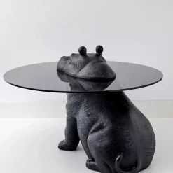 New Hippo Glass Coffee Table Black Furniture