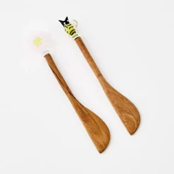 Hot Honeybee Wooden Butter Knife Set Tableware