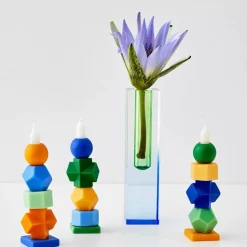 New Kaleidoscope Ombre Acrylic Vase Navy/Green Vases