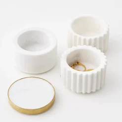 Online Keepsake 3 Piece Marble Stackable Trinket Dish Jewellery Organisation