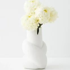 New Knot Ceramic Vase White Vases