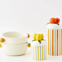 Discount Lemon Ceramic Canister Kitchen Accessories