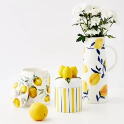 Discount Lemon Ceramic Canister Kitchen Accessories