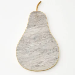 Outlet Lux Pear Marble & Brass Charcuterie Board Serveware