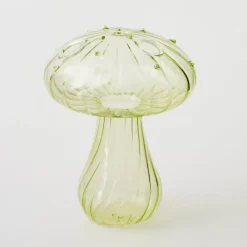 Online Mushroom Coloured Glass Vase Green Vases