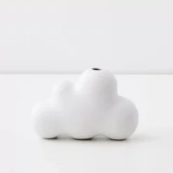On Cloud Nine Ceramic Vase White Vases