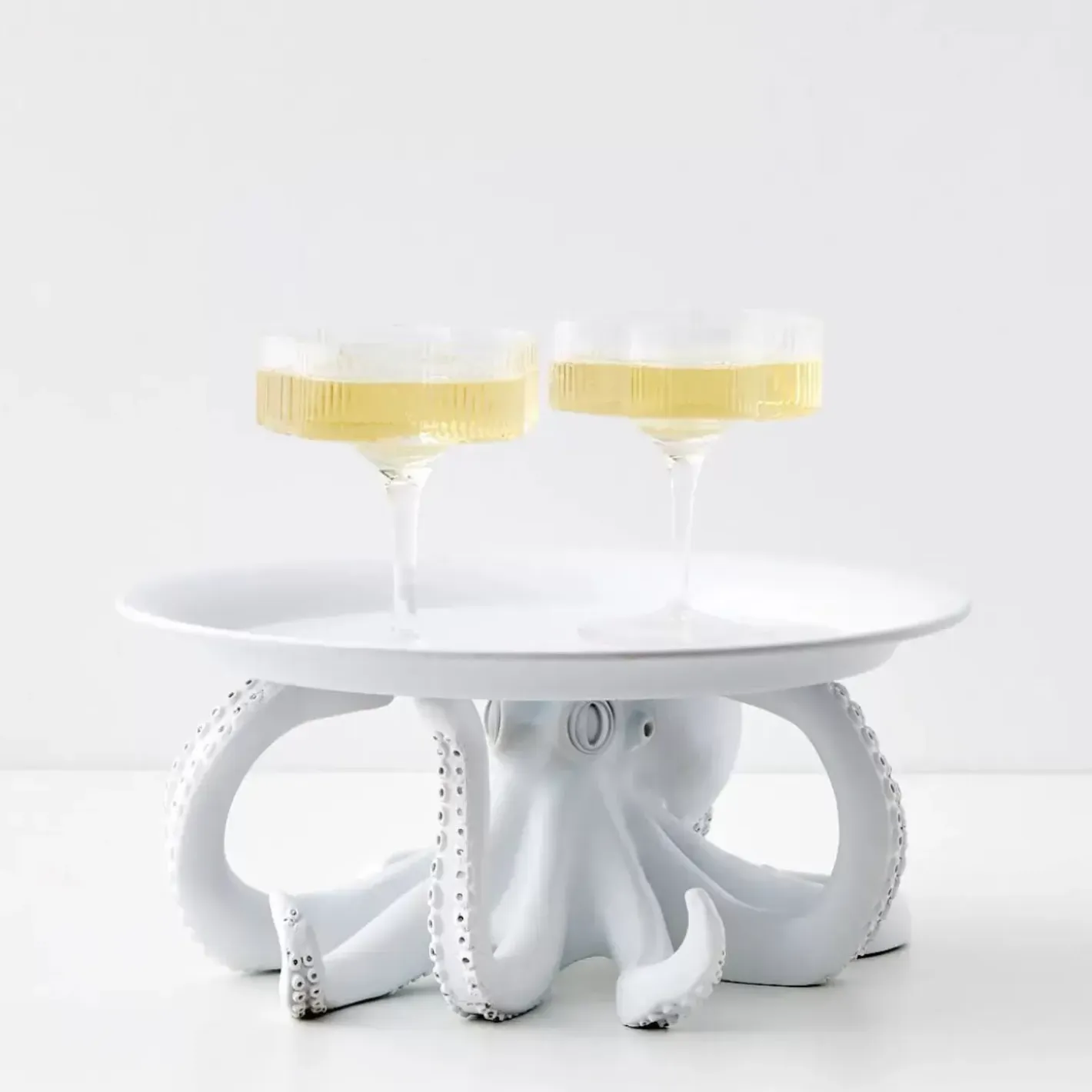 New Otis Octopus Resin Decorative Tray White Decorative Objects & Trays