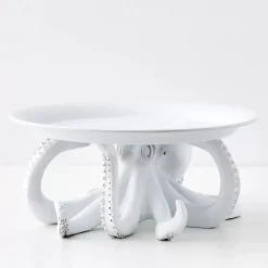 New Otis Octopus Resin Decorative Tray White Decorative Objects & Trays