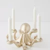 Online Otto Octopus Resin Candle Holder Gold Candle Holders