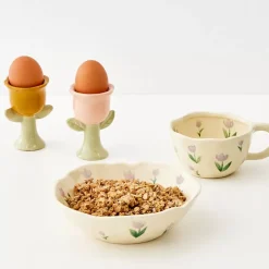 Online Painted Tulip Ceramic Mug Purple Mugs & Teacups