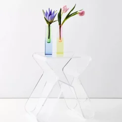 Paperclip Acrylic Side Table Clear Furniture