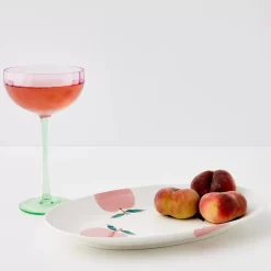 Peachy Keen Ceramic Serving Platter Serveware