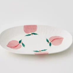 Peachy Keen Ceramic Serving Platter Serveware