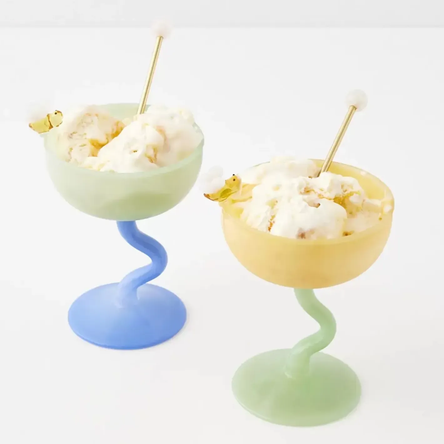 New Quartz Brass Dessert Tea Spoon Set Tableware