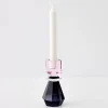 Queen Crystal Taper Candle Holder Black Pink Candle Holders
