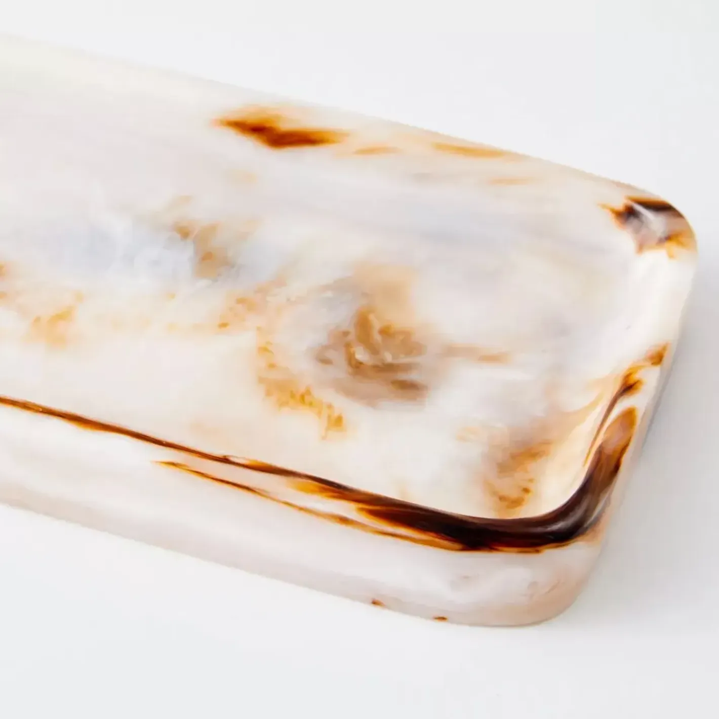 New Resin Decorative Tray Tortoiseshell Decorative Objects & Trays