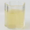 Online Ribbed Flower Glass Tumbler Drinkware