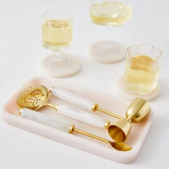 Online Ribbed Flower Glass Tumbler Drinkware