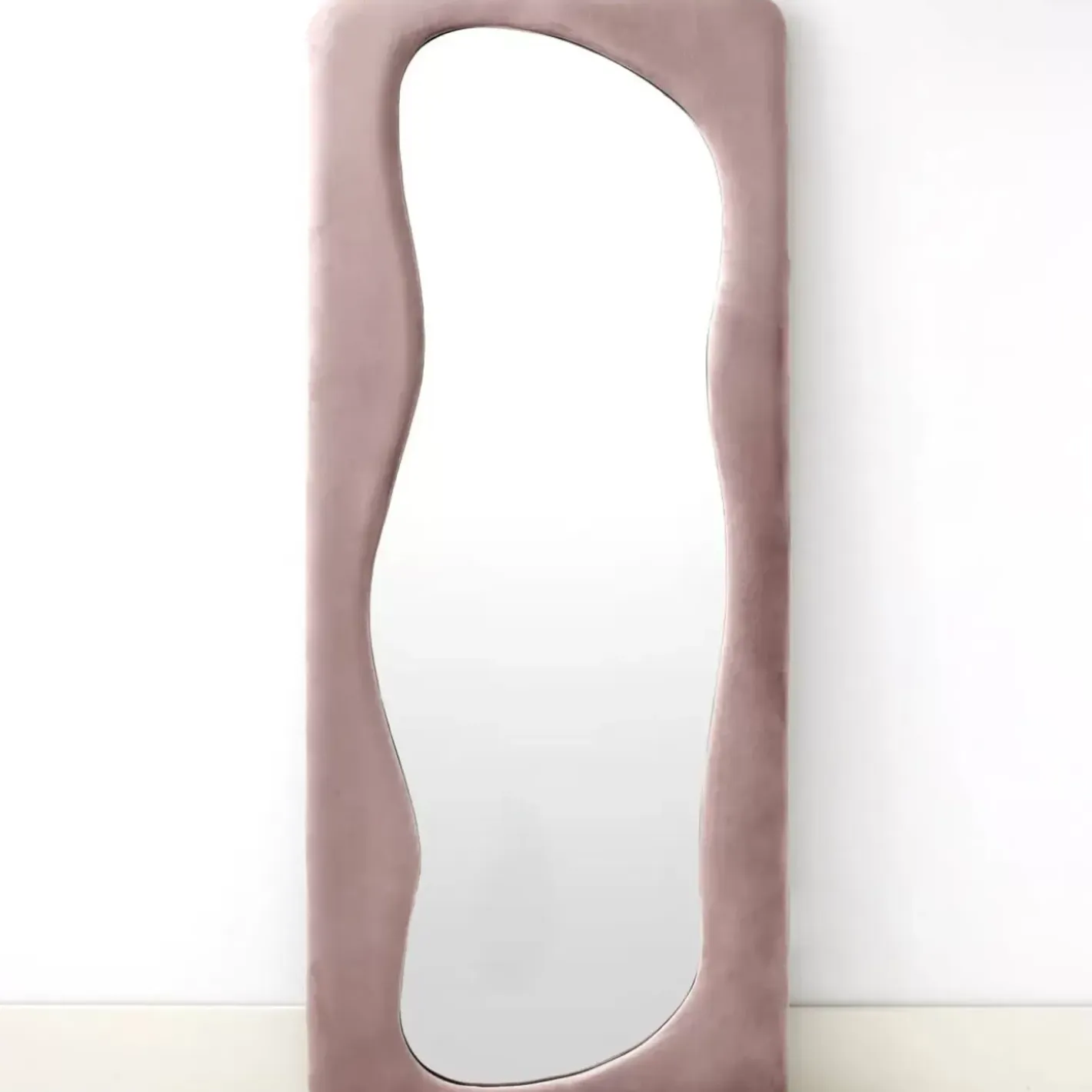 Hot Ripples Velvet Full Length Mirror Mushroom Mirrors