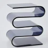 Best S Bend Acrylic Side Table Grey Furniture