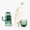 Discount Saguaro Cactus Glass Set Of 4 Green Drinkware
