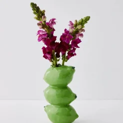 Discount Stacked Lime Ceramic Vase Vases