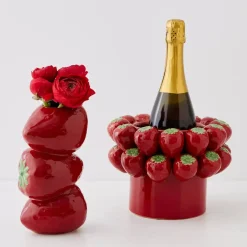Clearance Stacked Strawberry Ceramic Vase Vases