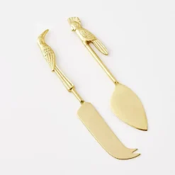Discount Tropicana Brass Cheese Knife Set Serveware